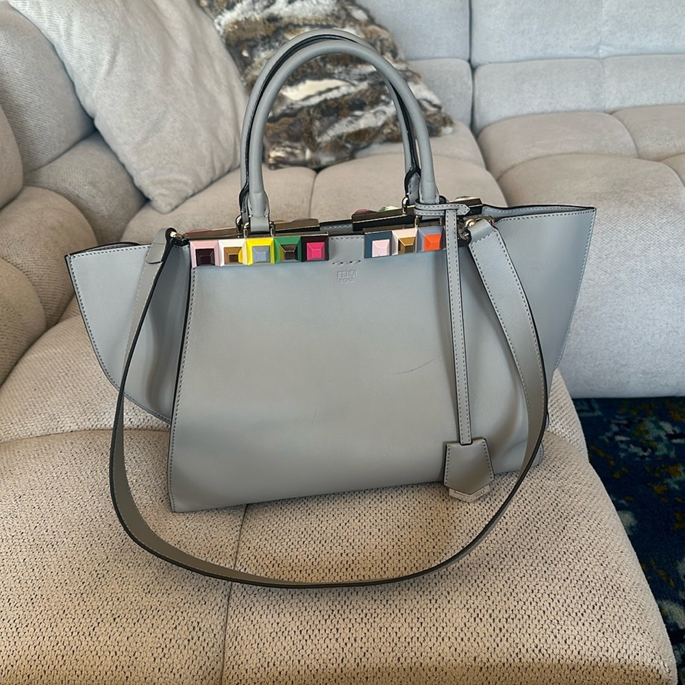 Fendi 3jours Stud Embellished Tote
